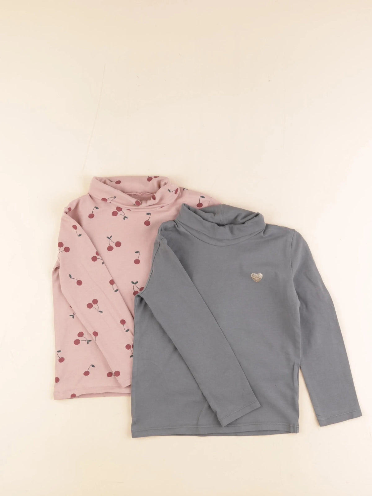 Vertbaudet - lot de 2 sous-pulls vert - 4 ans