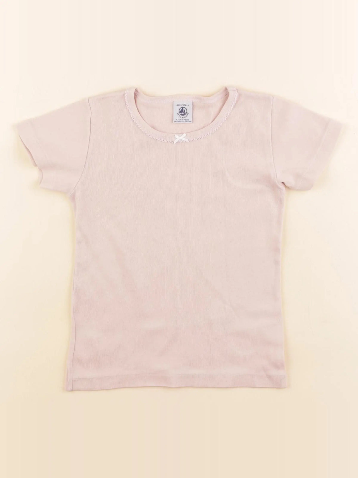 Petit Bateau - maillot de corps rose - 4 ans