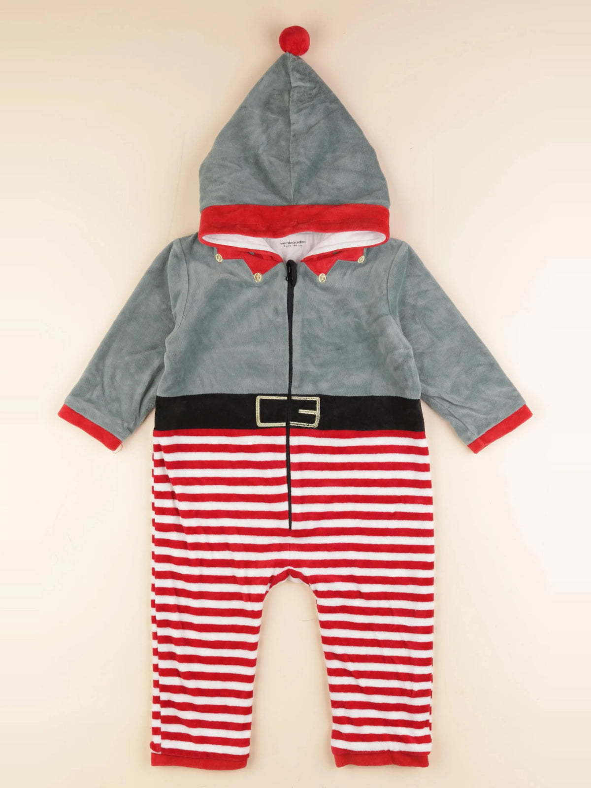 Vertbaudet - sur-pyjama vert - 2 ans