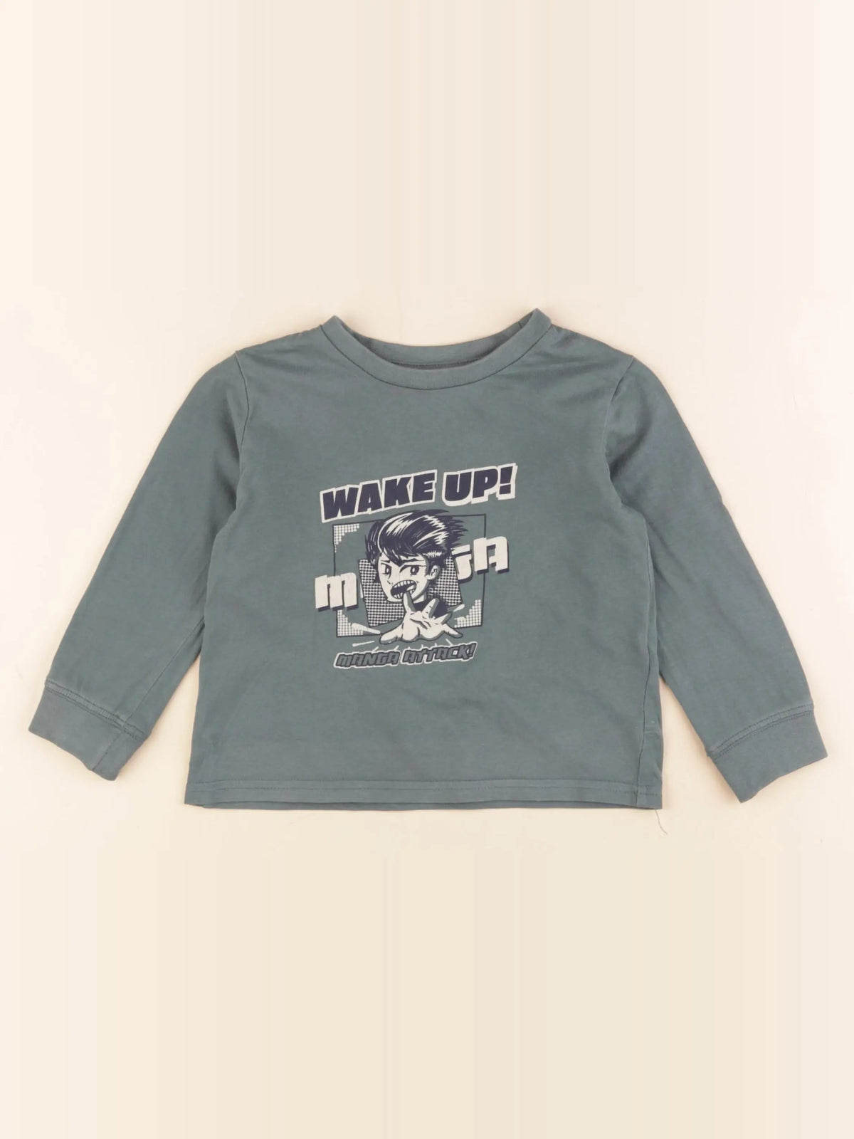 Vertbaudet - tee-shirt vert - 3 ans