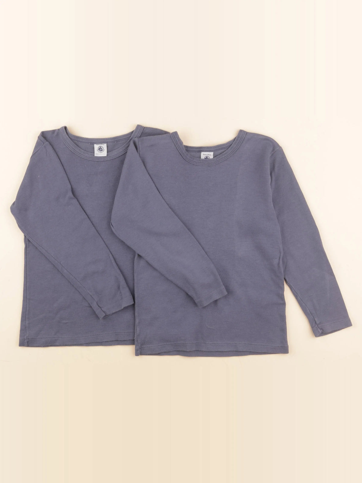 Petit Bateau - maillot de corps bleu - 8 ans