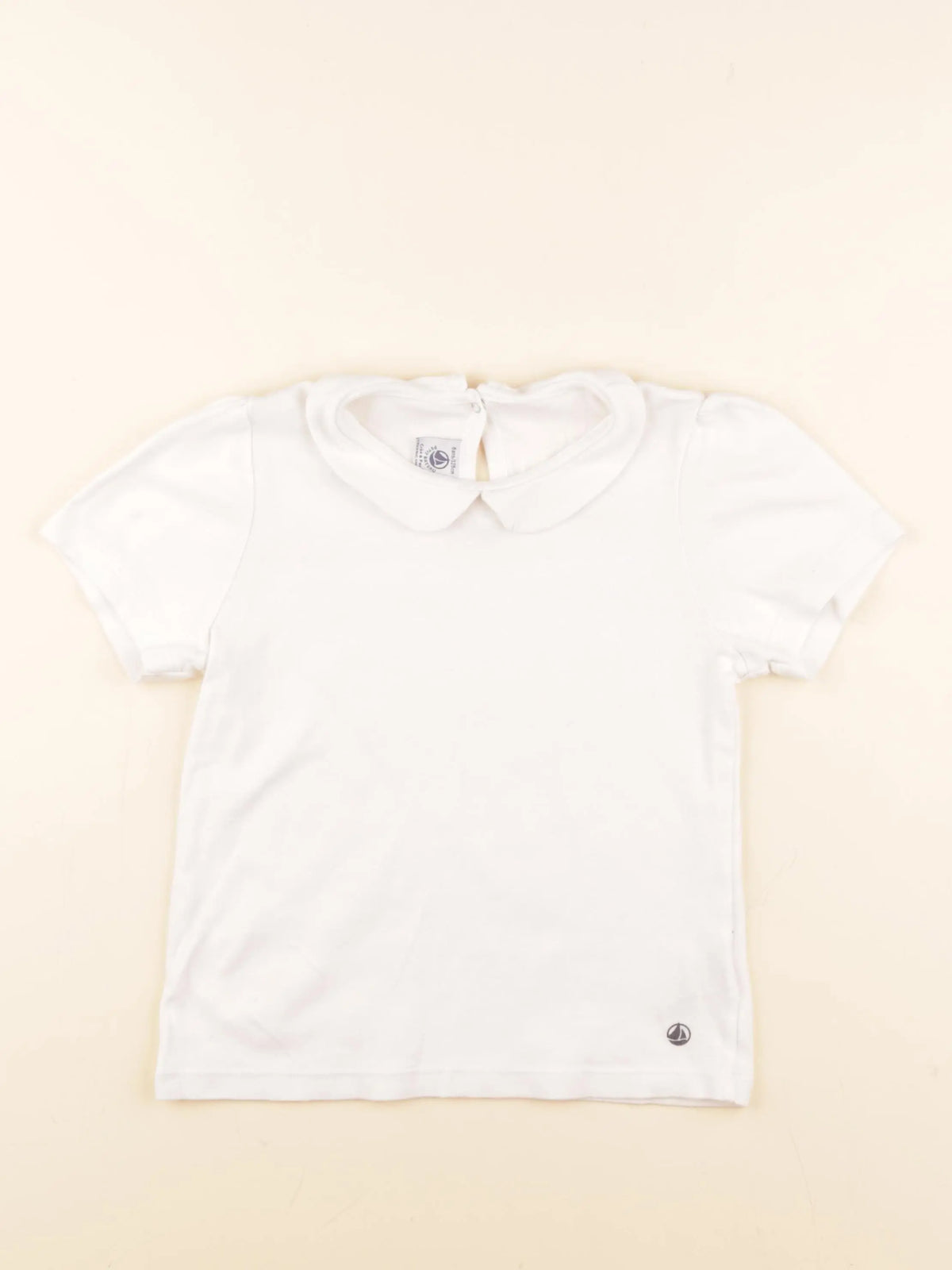 Petit Bateau - tee-shirt blanc - 8 ans
