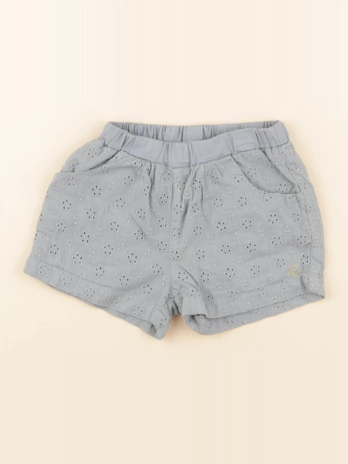 Petit Bateau - short bleu - 2 ans