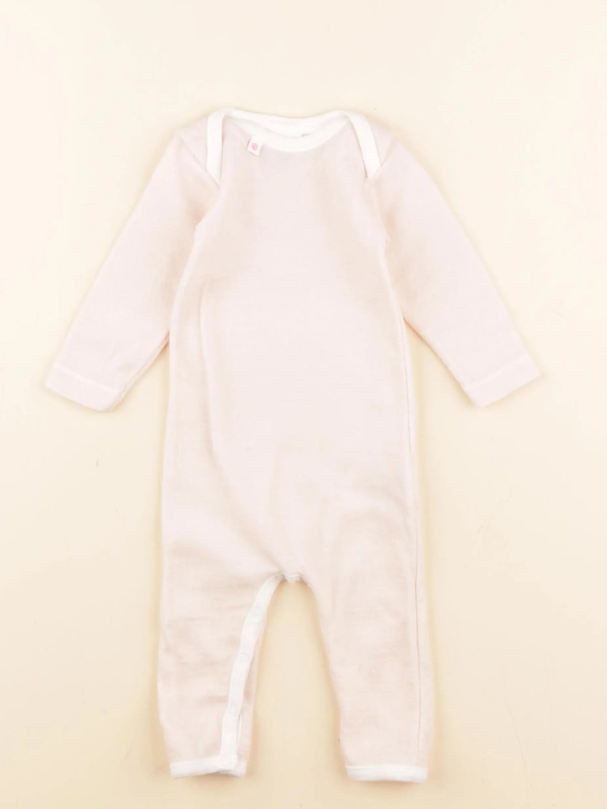 Petit Bateau - pyjama coton rose - 6 mois