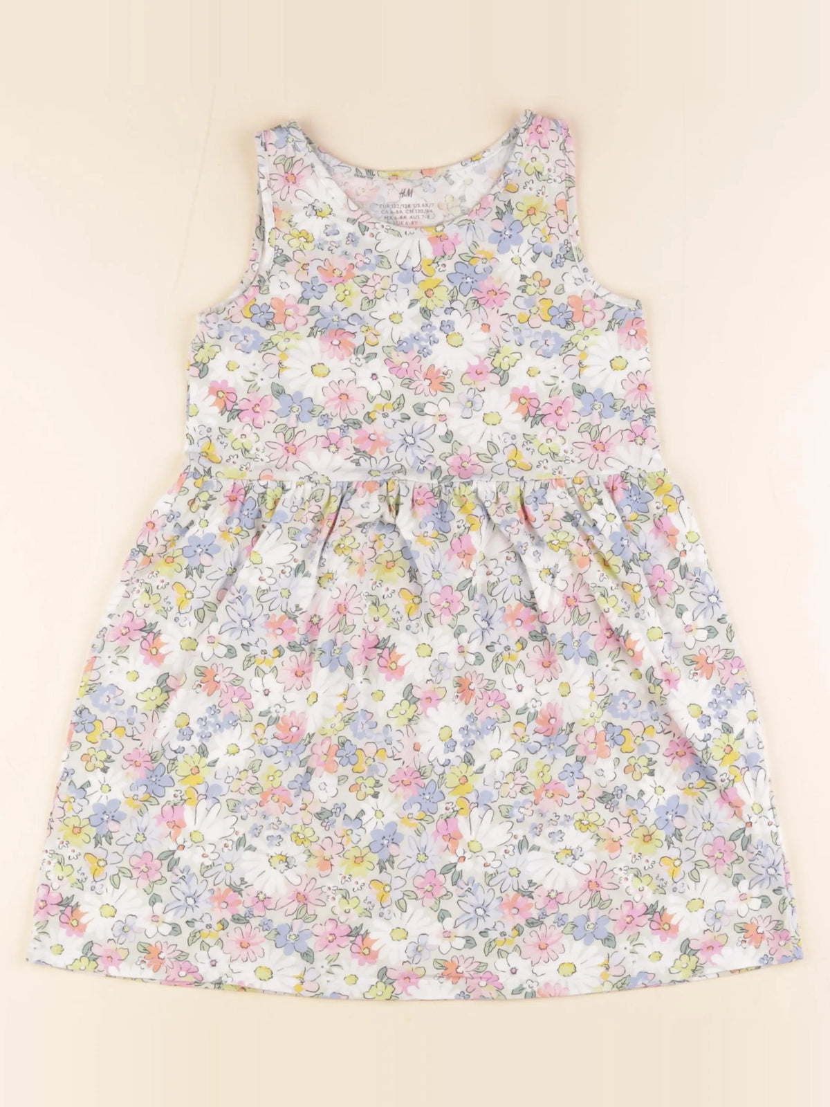 H&M - robe multicolore - 6/8 ans