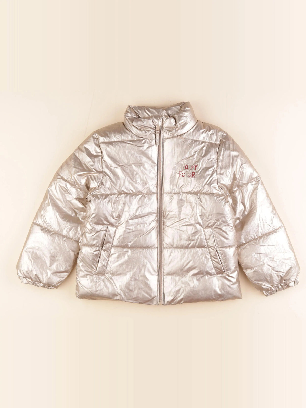 Vertbaudet - doudoune or - 7 ans