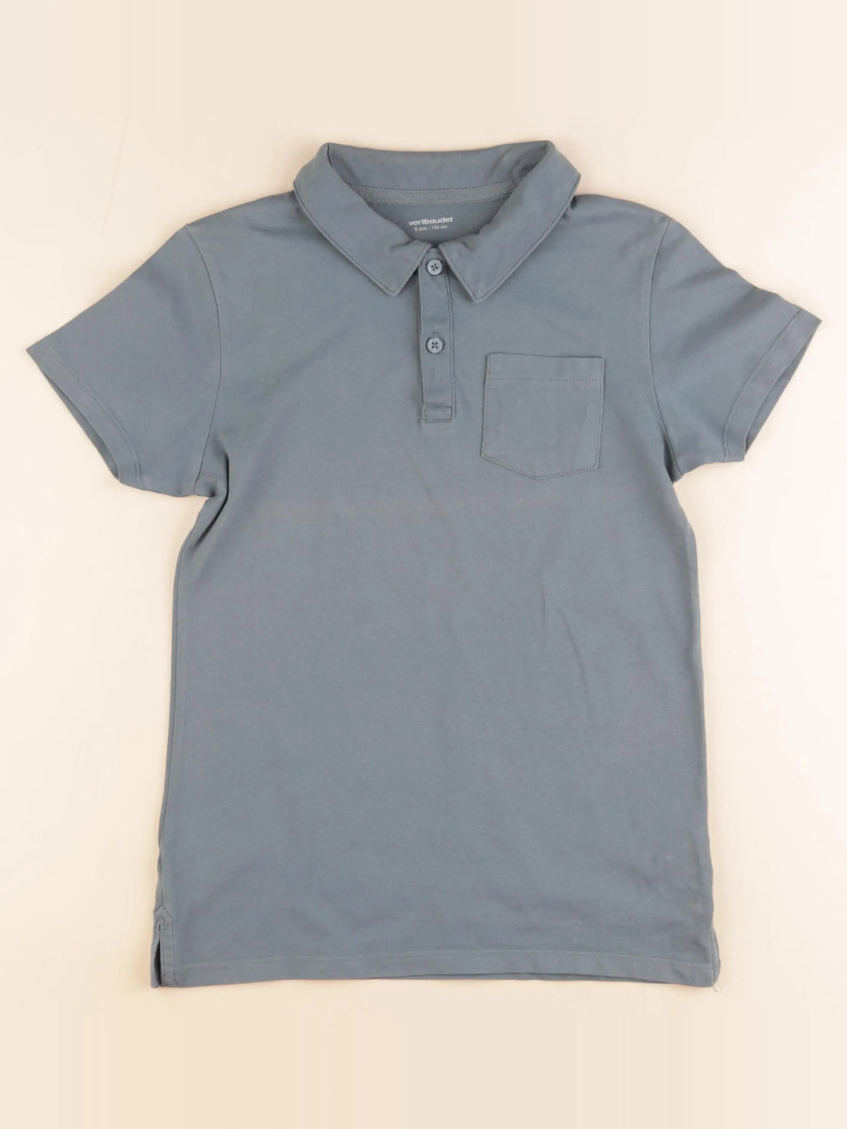 Vertbaudet - polo vert - 9 ans