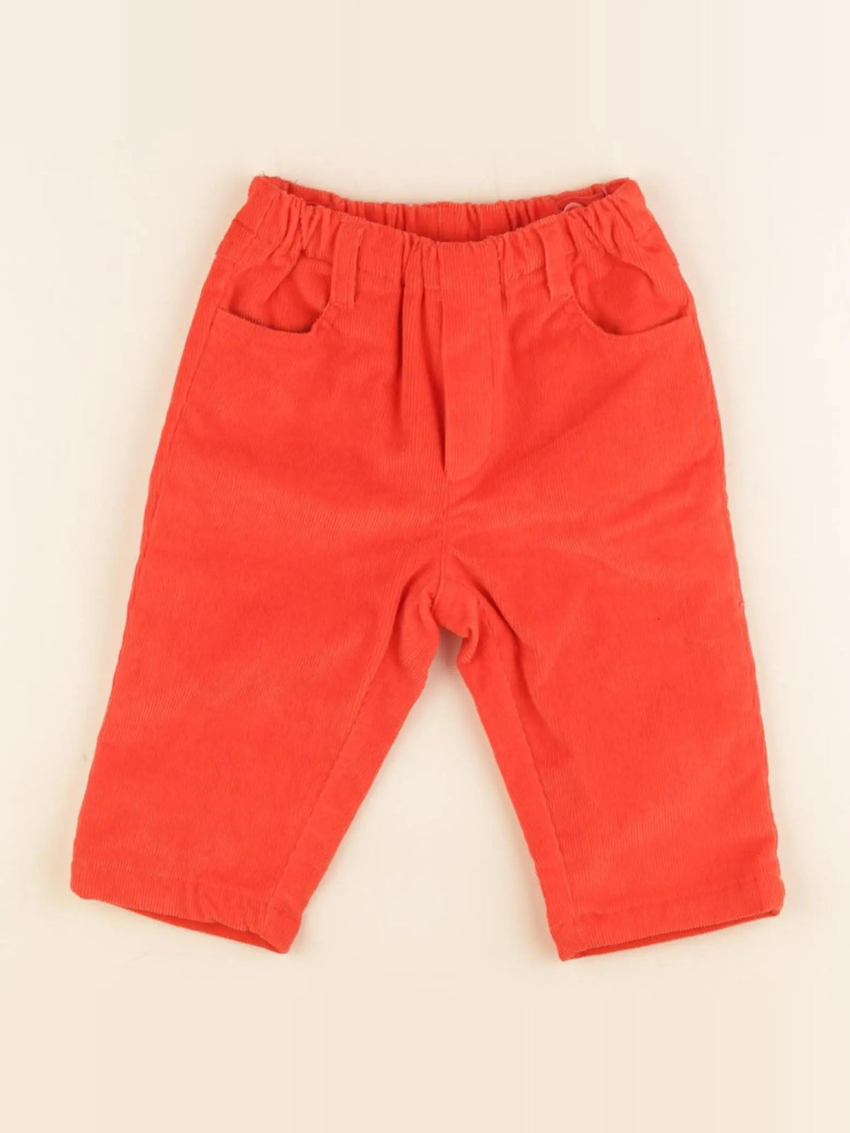 Jacadi - pantalon doublé rouge - 6 mois