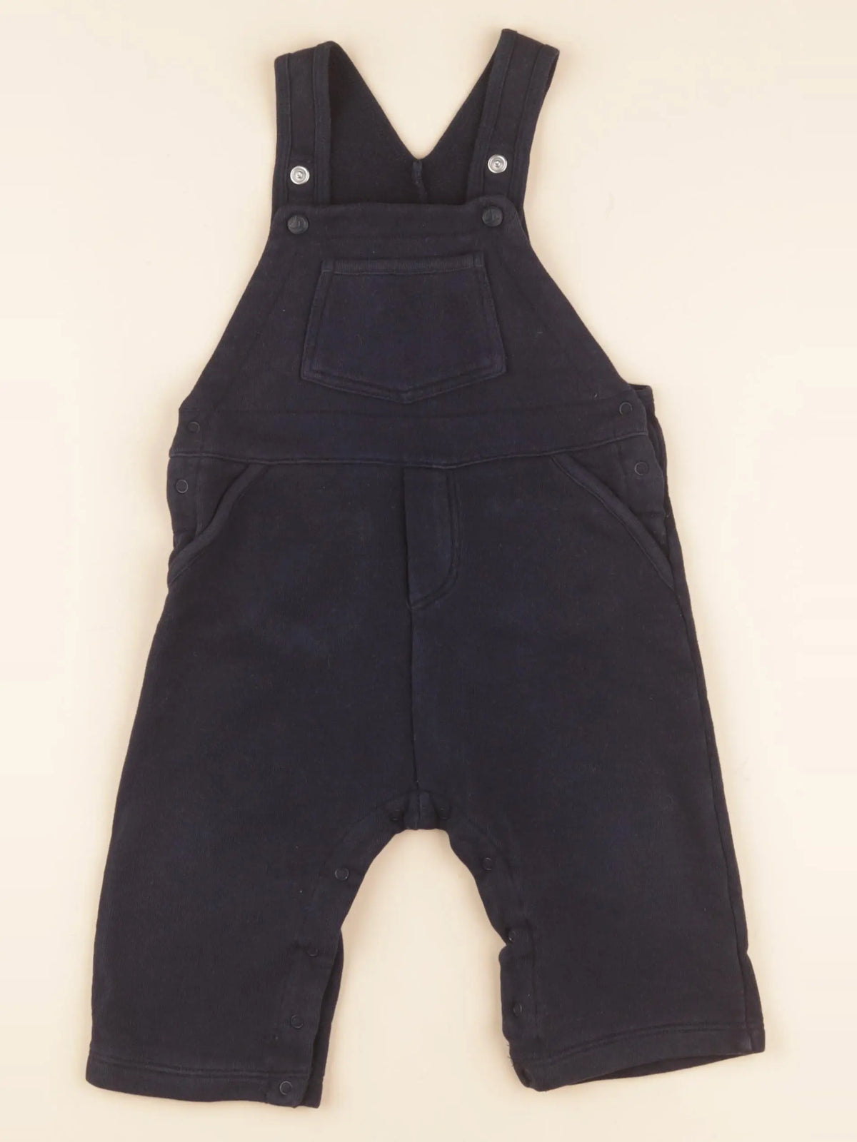 Petit Bateau - salopette bleu - 12 mois