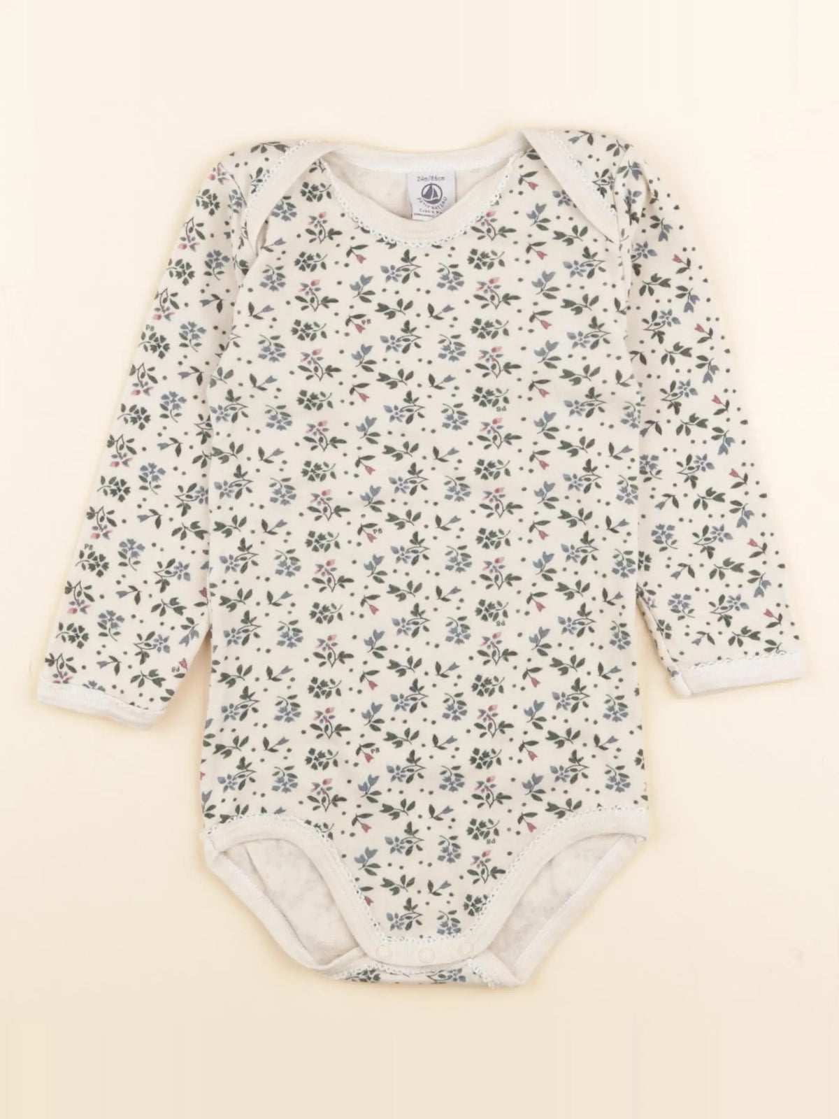 Petit Bateau - body beige - 24 mois