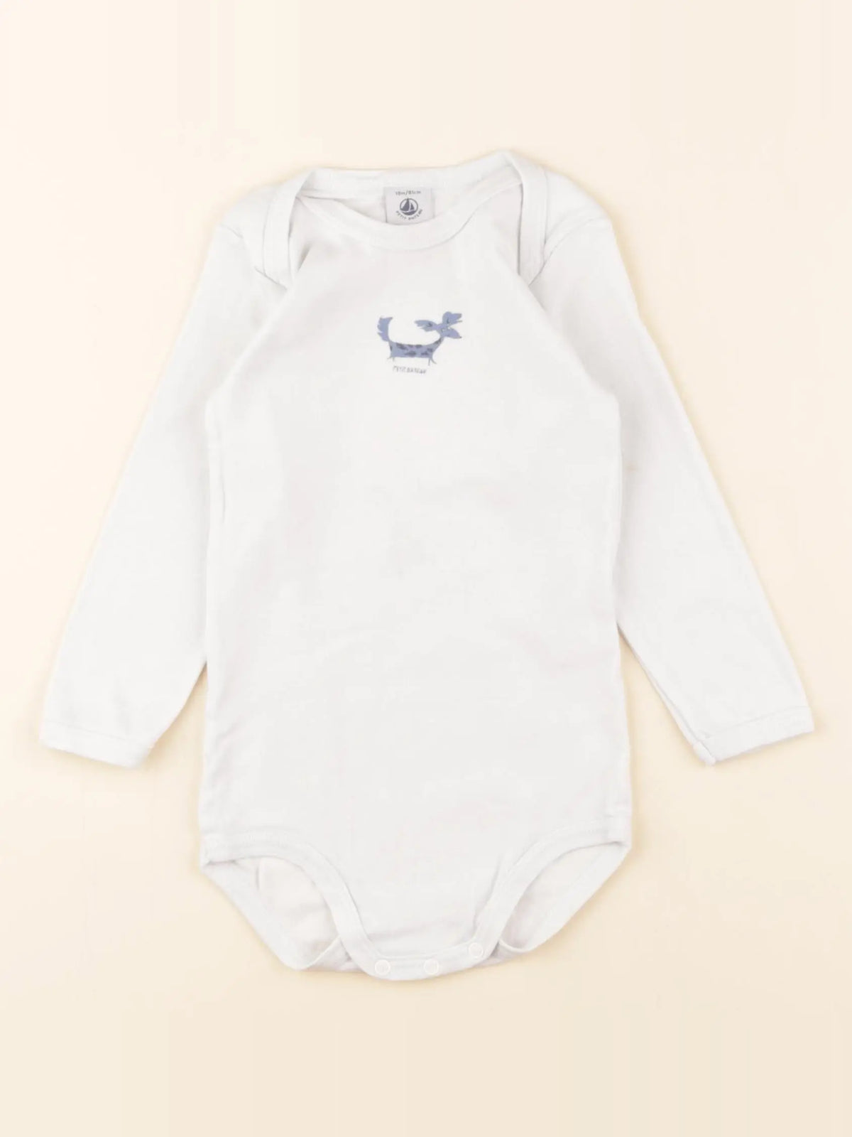 Petit Bateau - body blanc - 18 mois