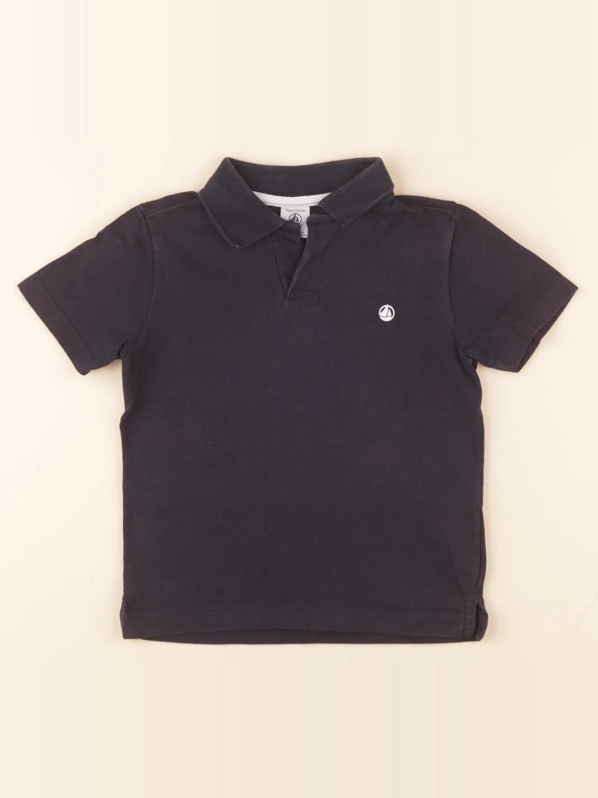 Petit Bateau - polo bleu - 5 ans