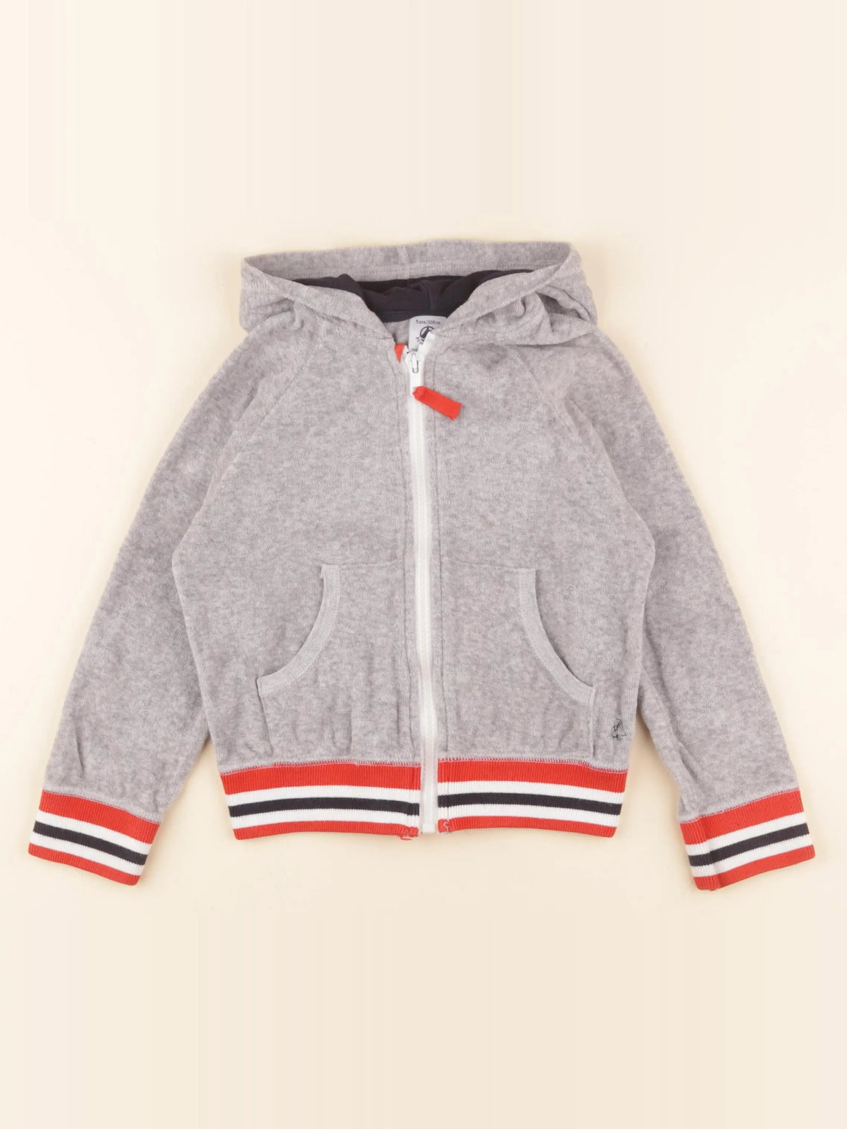 Petit Bateau - sweat gris - 5 ans