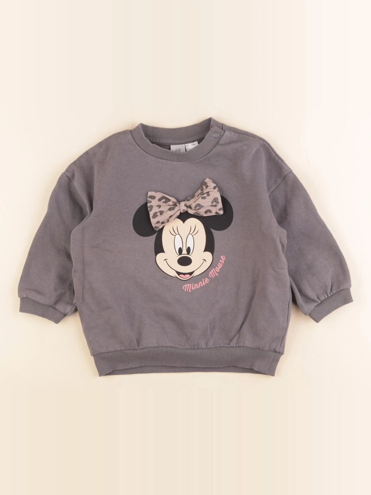 H&M - sweat gris - 18/24 mois