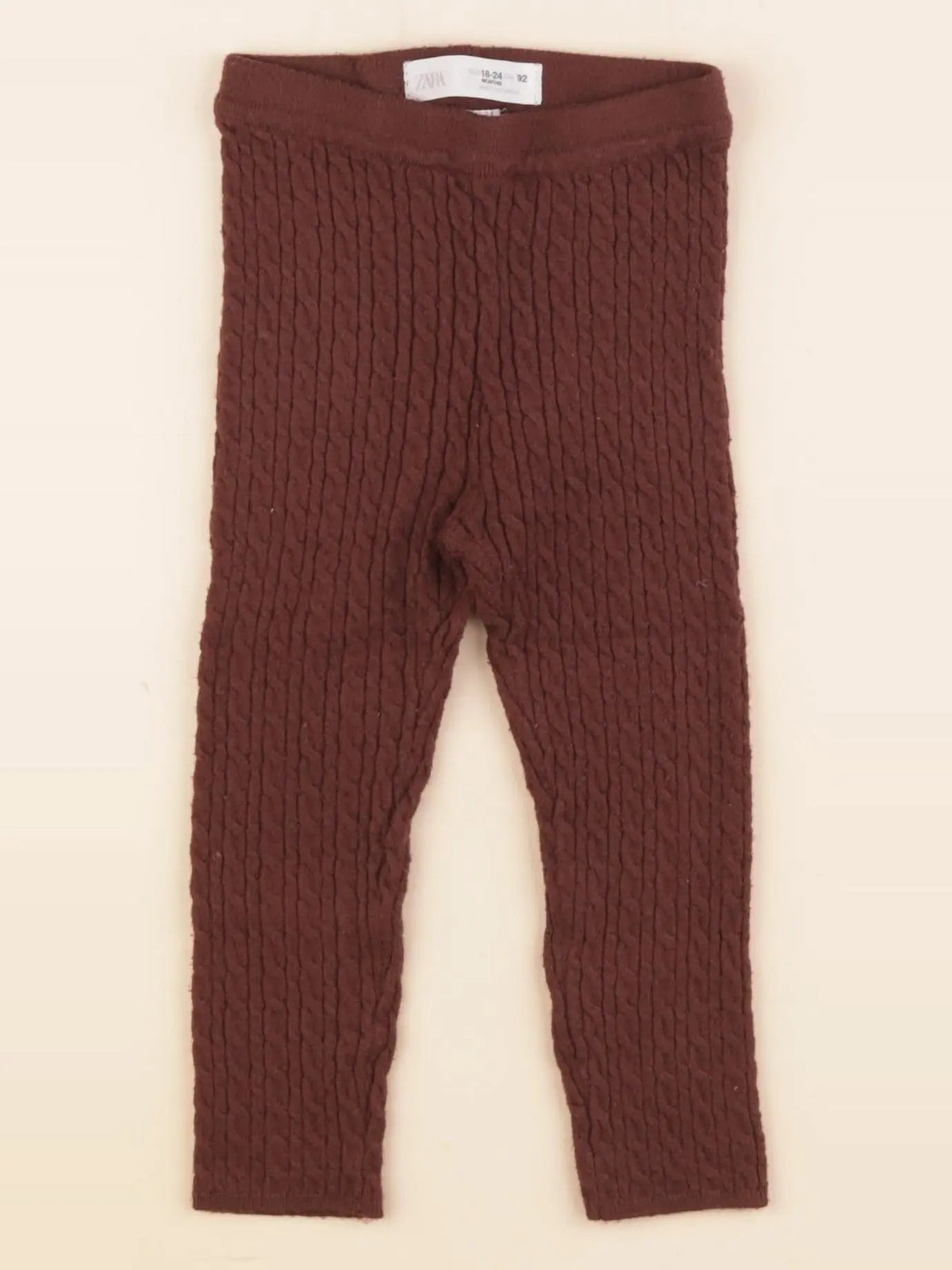 Zara - legging marron - 18/24 mois