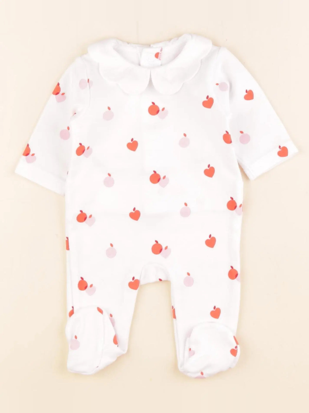 Jacadi - pyjama coton blanc - 1 mois
