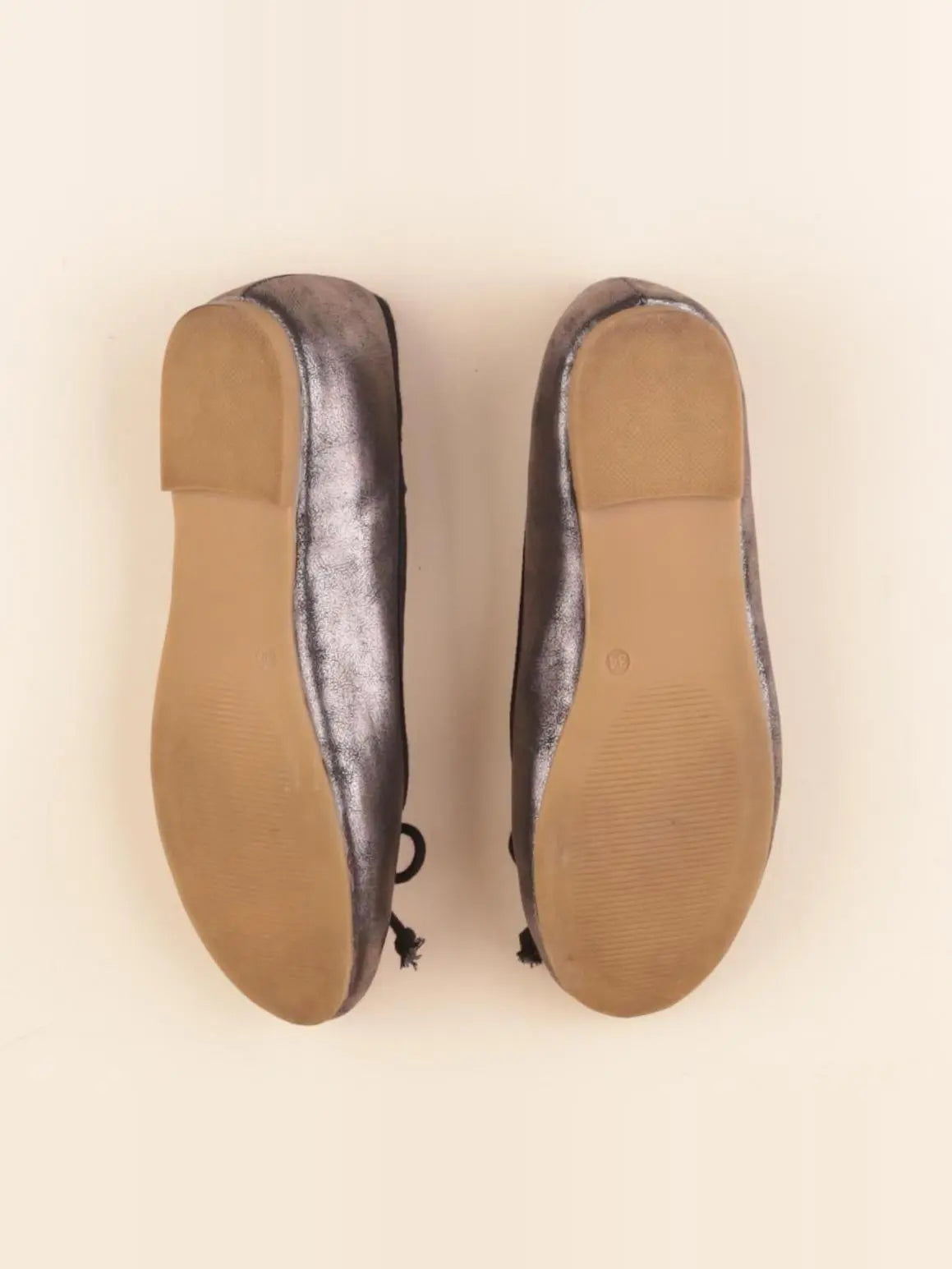 Vertbaudet - ballerines argent - pointure 34