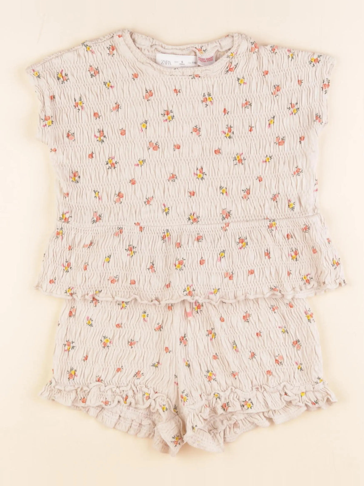 Zara - ensemble beige - 5 ans