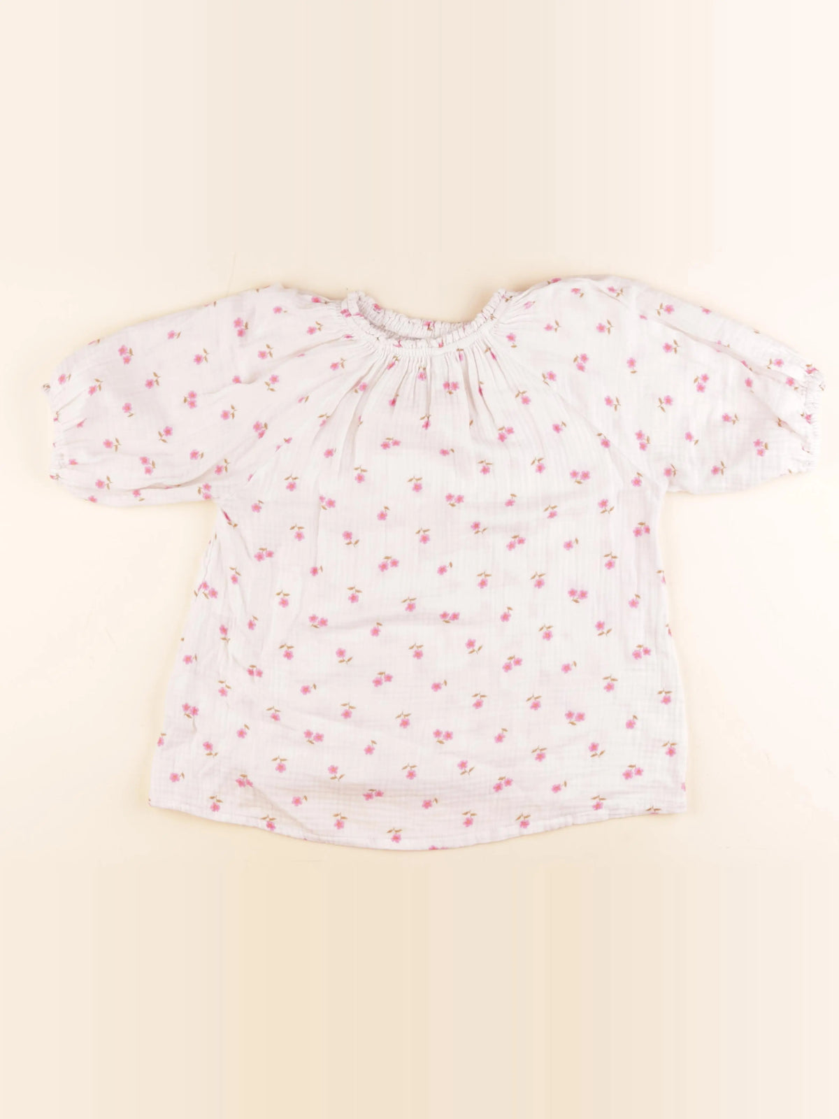 Vertbaudet - blouse beige - 12 ans