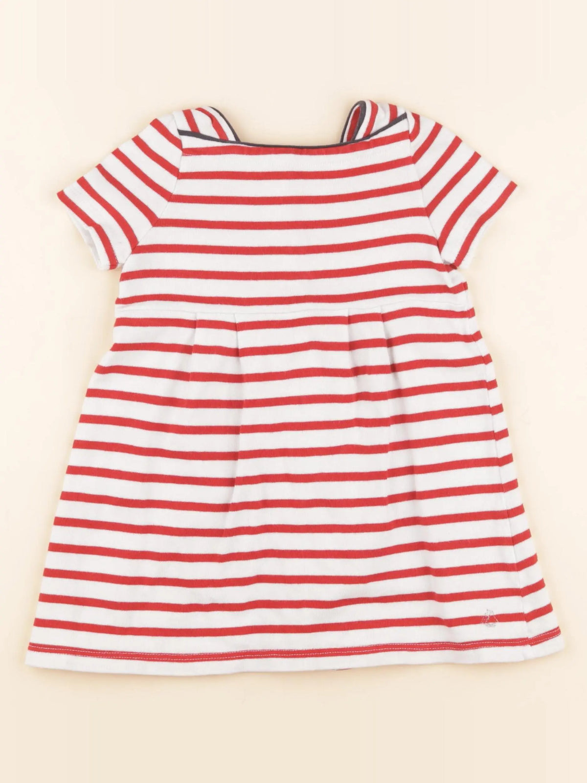 Petit Bateau - robe rouge - 24 mois