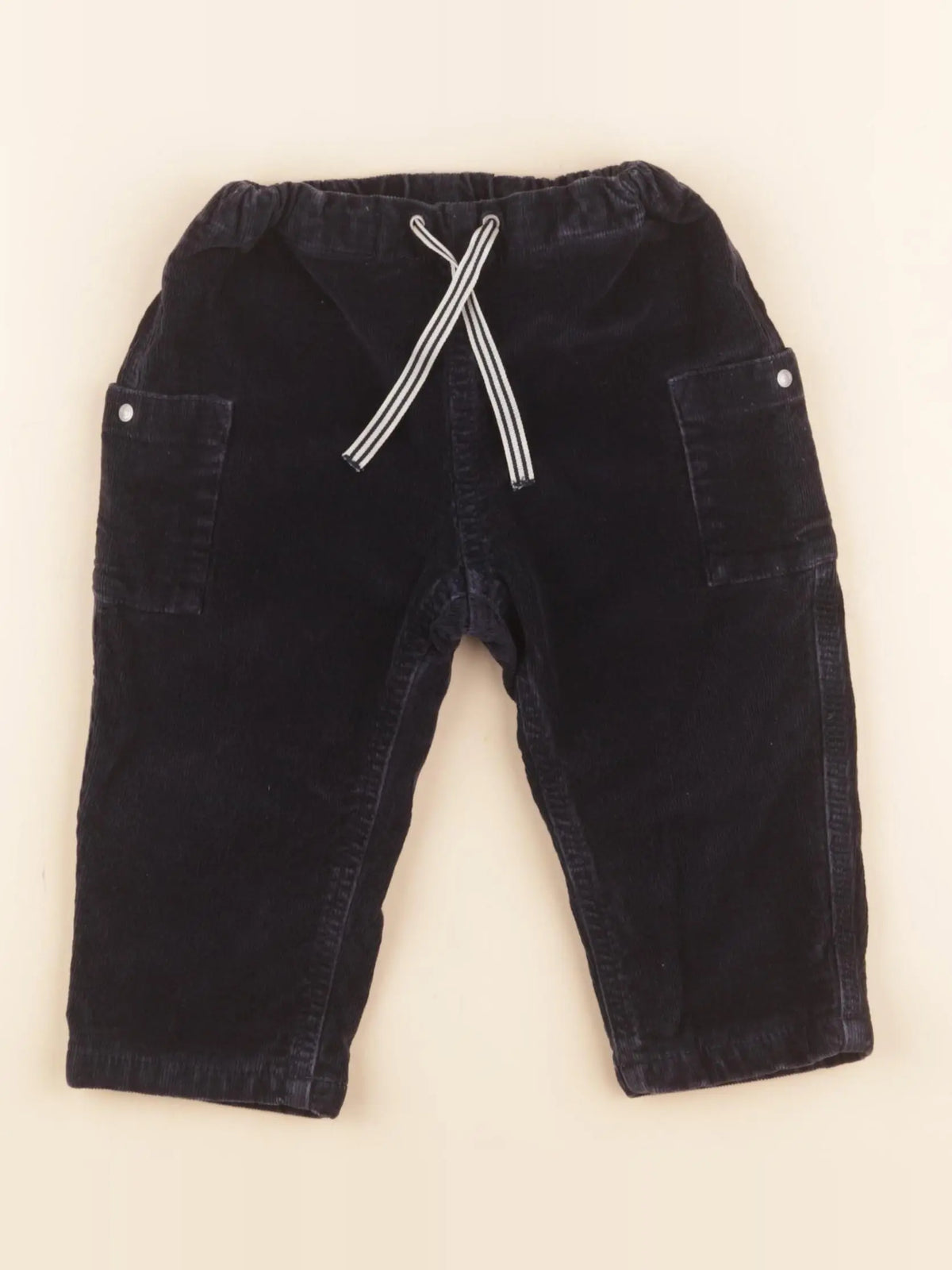 Petit Bateau - pantalon bleu - 18 mois