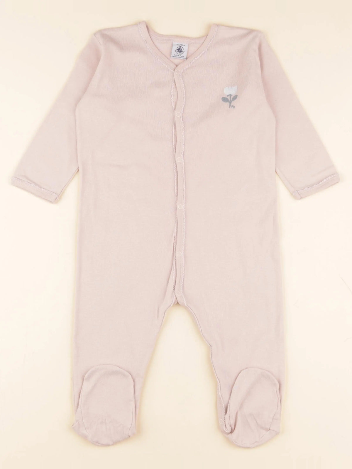 Petit Bateau - pyjama coton rose - 18 mois