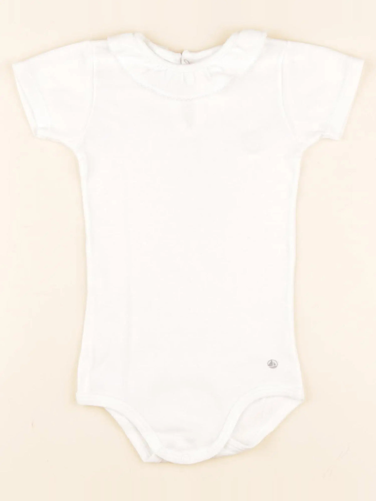 Petit Bateau - body à col blanc - 18 mois