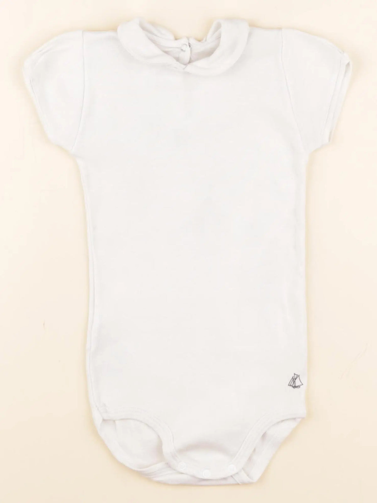 Petit Bateau - body à col blanc - 24 mois