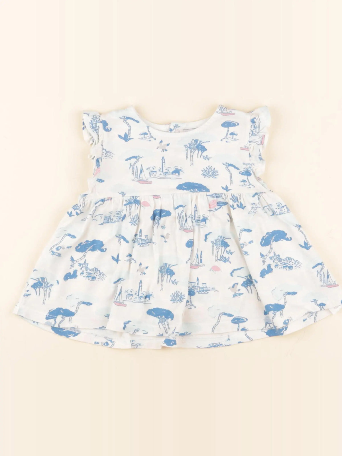 Petit Bateau - tee-shirt blanc - 24 mois