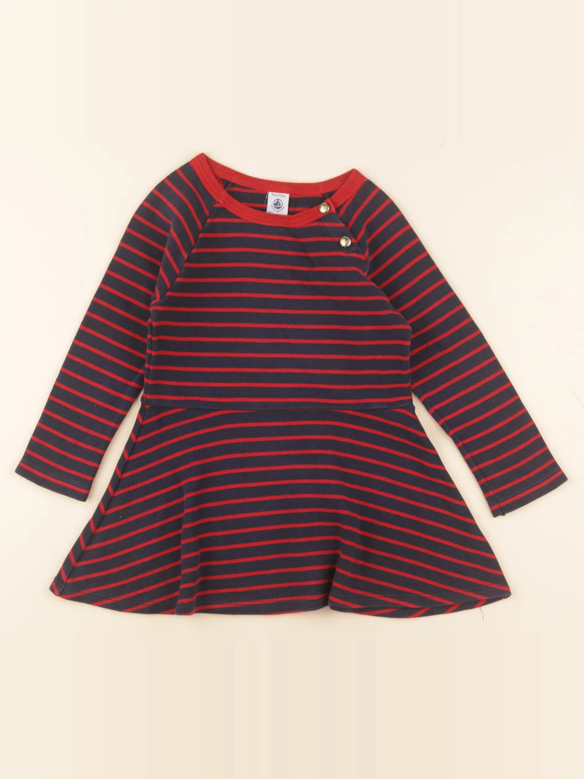 Petit Bateau - robe bleu - 5 ans