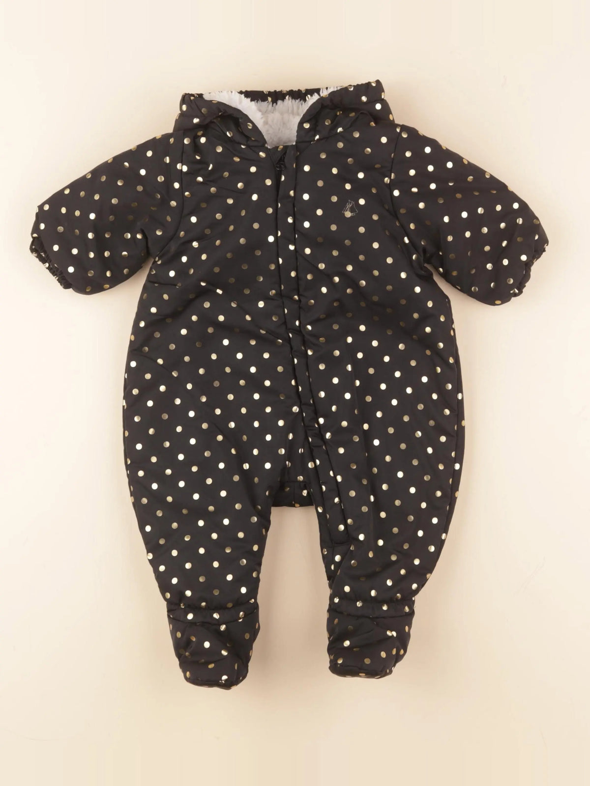Petit Bateau - combi-pilote bleu, or - 3 mois