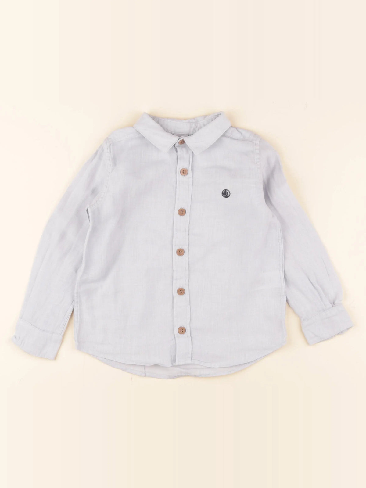 Petit Bateau - chemise bleu - 4 ans