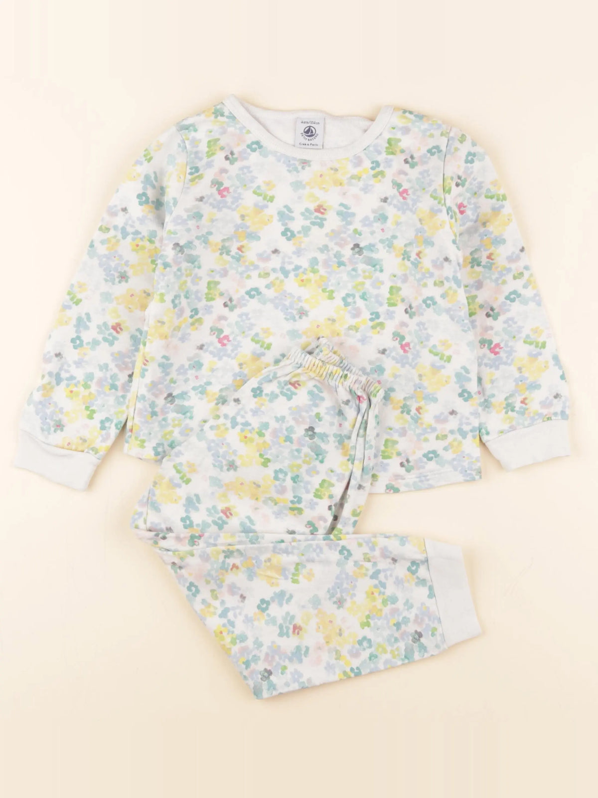 Petit Bateau - pyjama coton multicolore - 4 ans