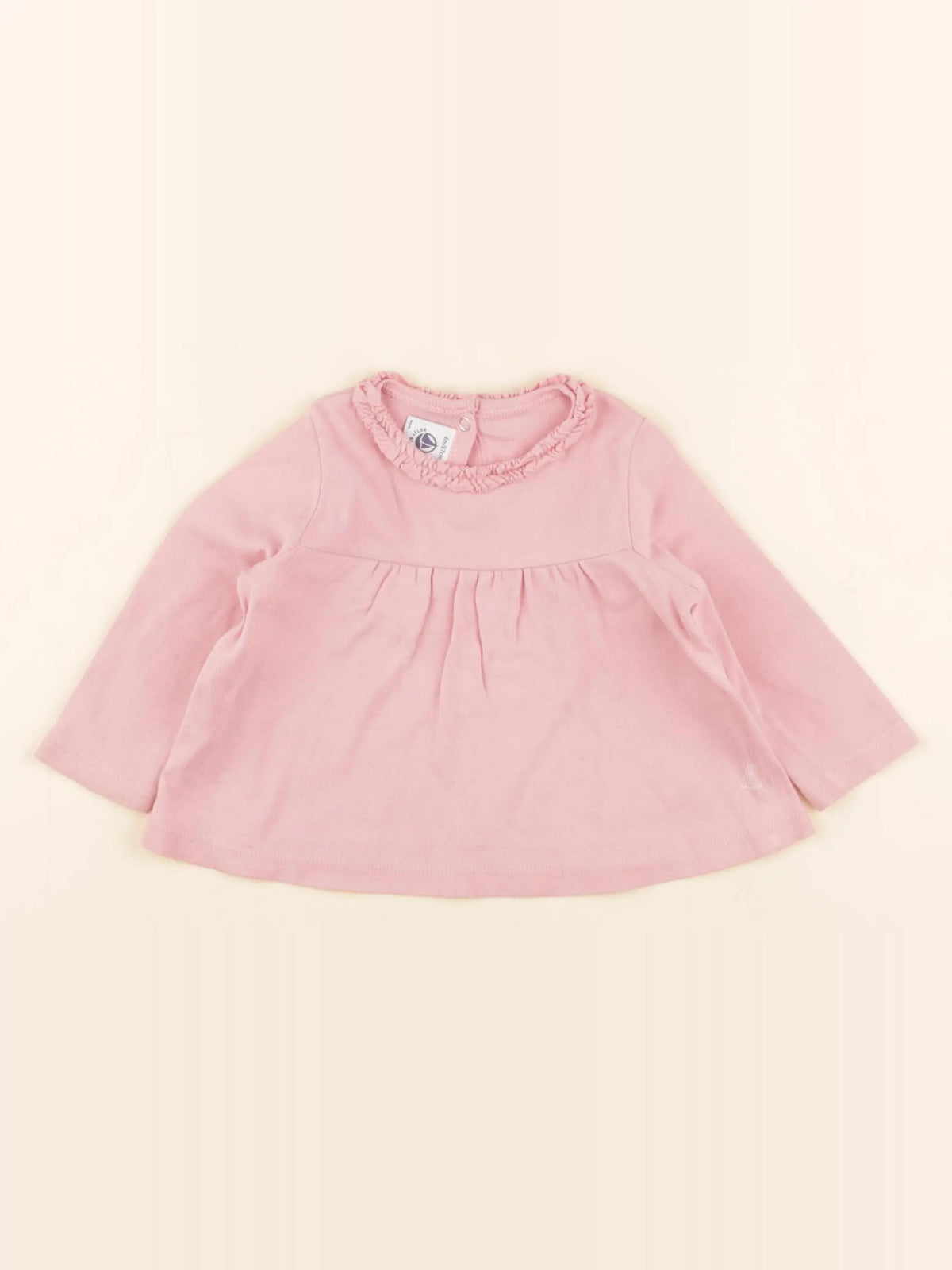 Petit Bateau - tee-shirt rose - 6 mois