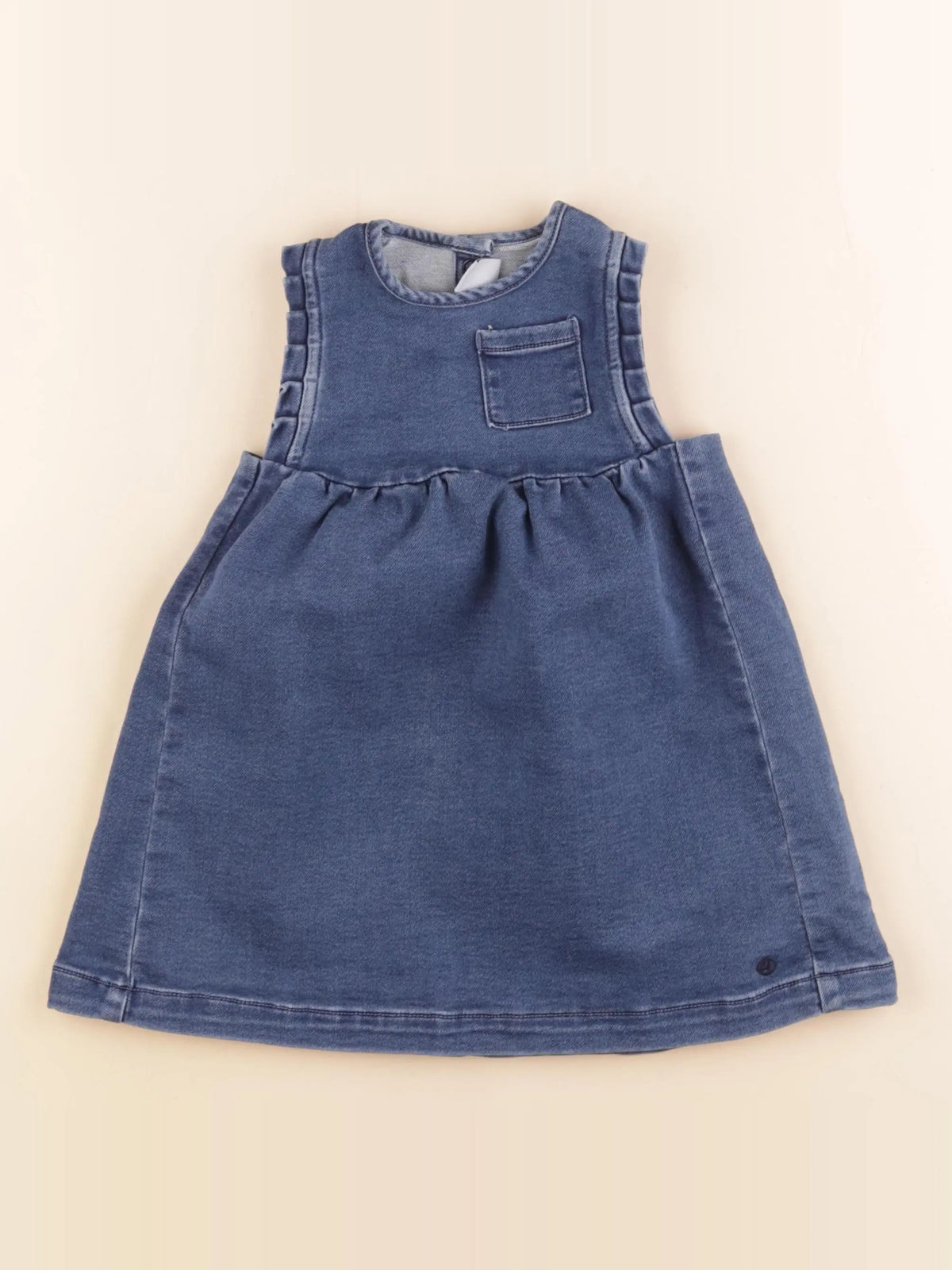 Petit Bateau - robe bleu - 24 mois