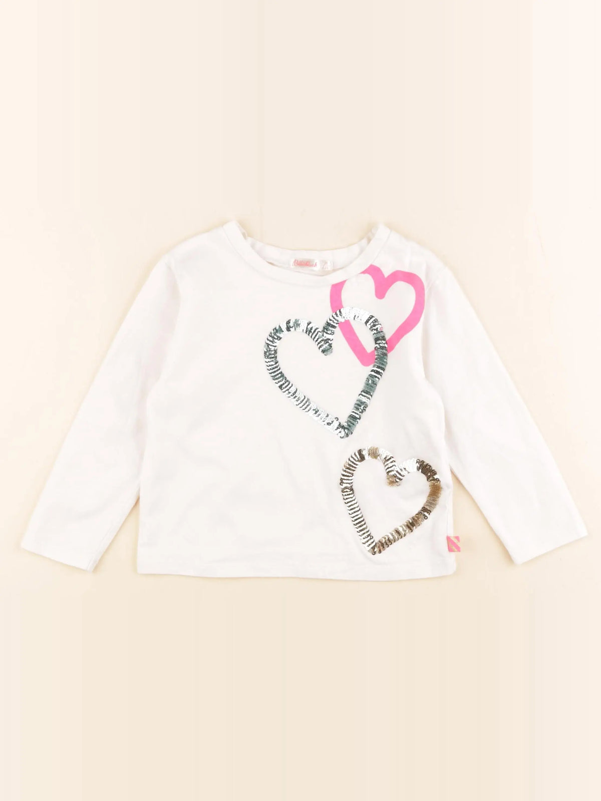Billie Blush - tee-shirt blanc - 3 ans