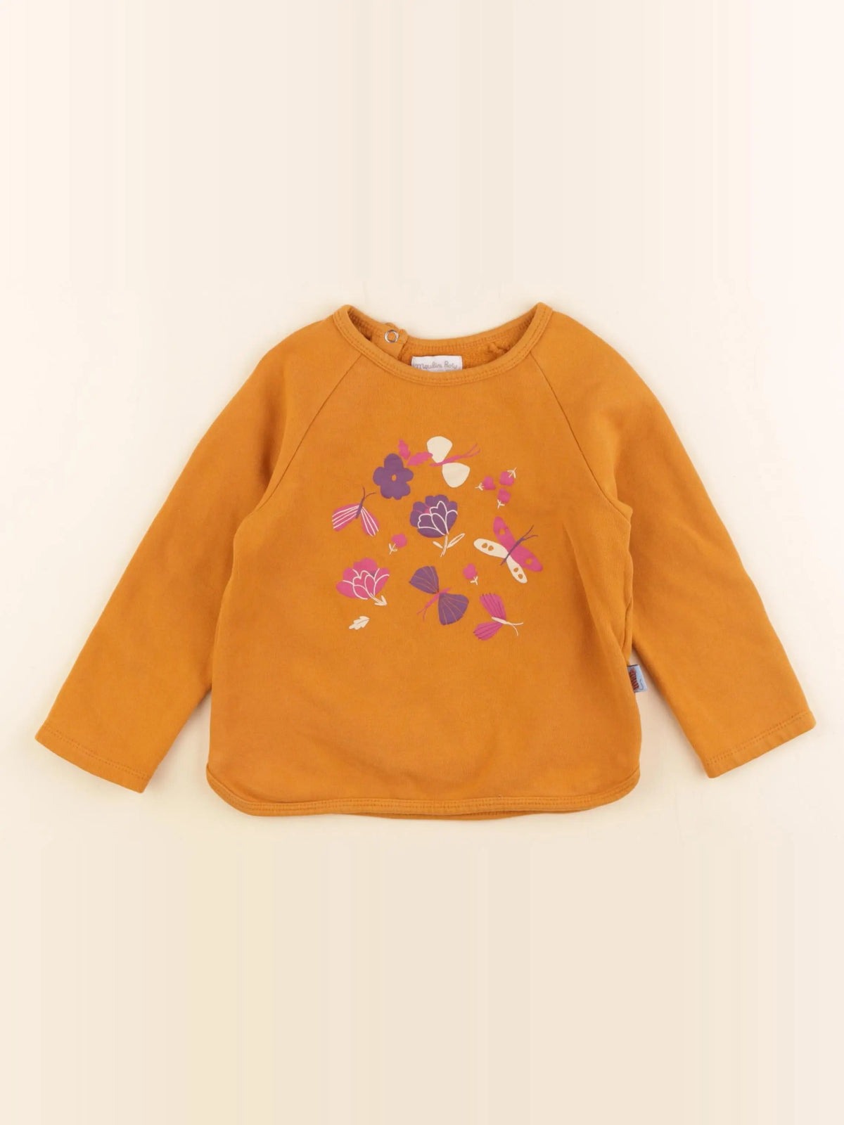Moulin Roty - sweat orange - 36 mois