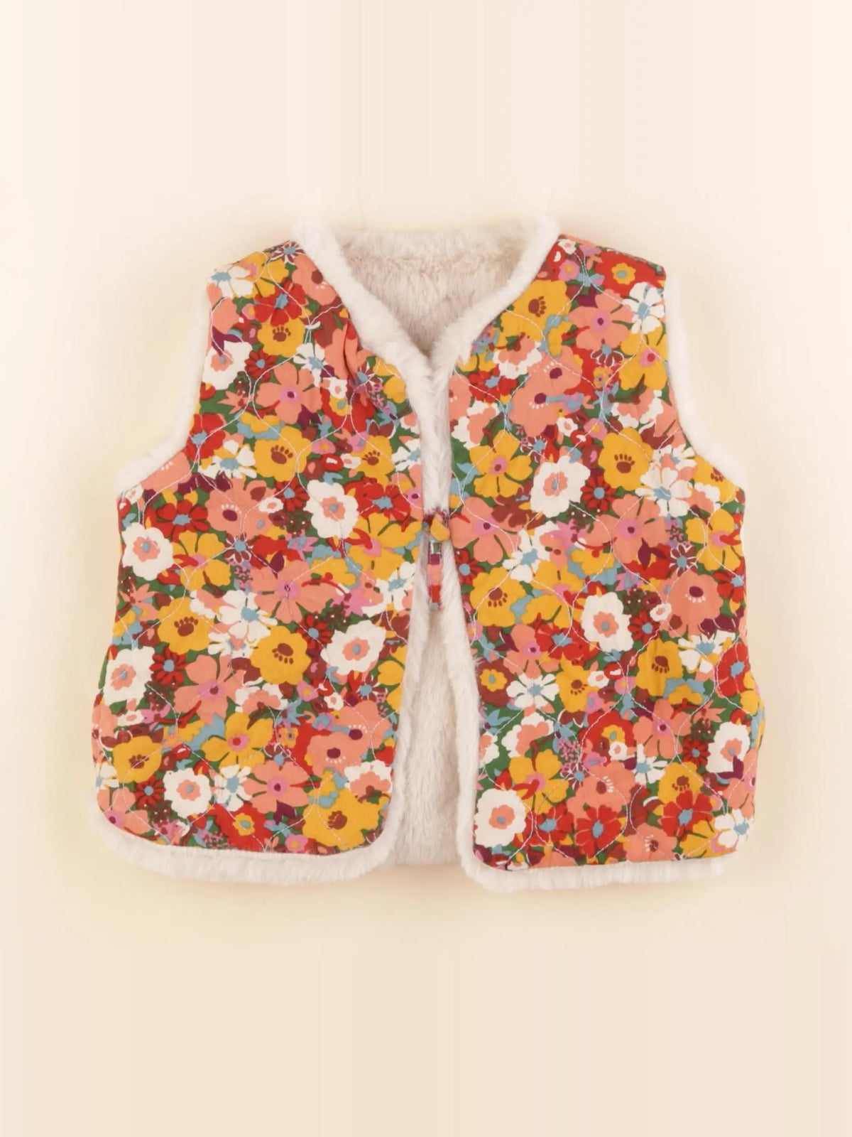 Arsène et les pipelettes - gilet multicolore - 36 mois