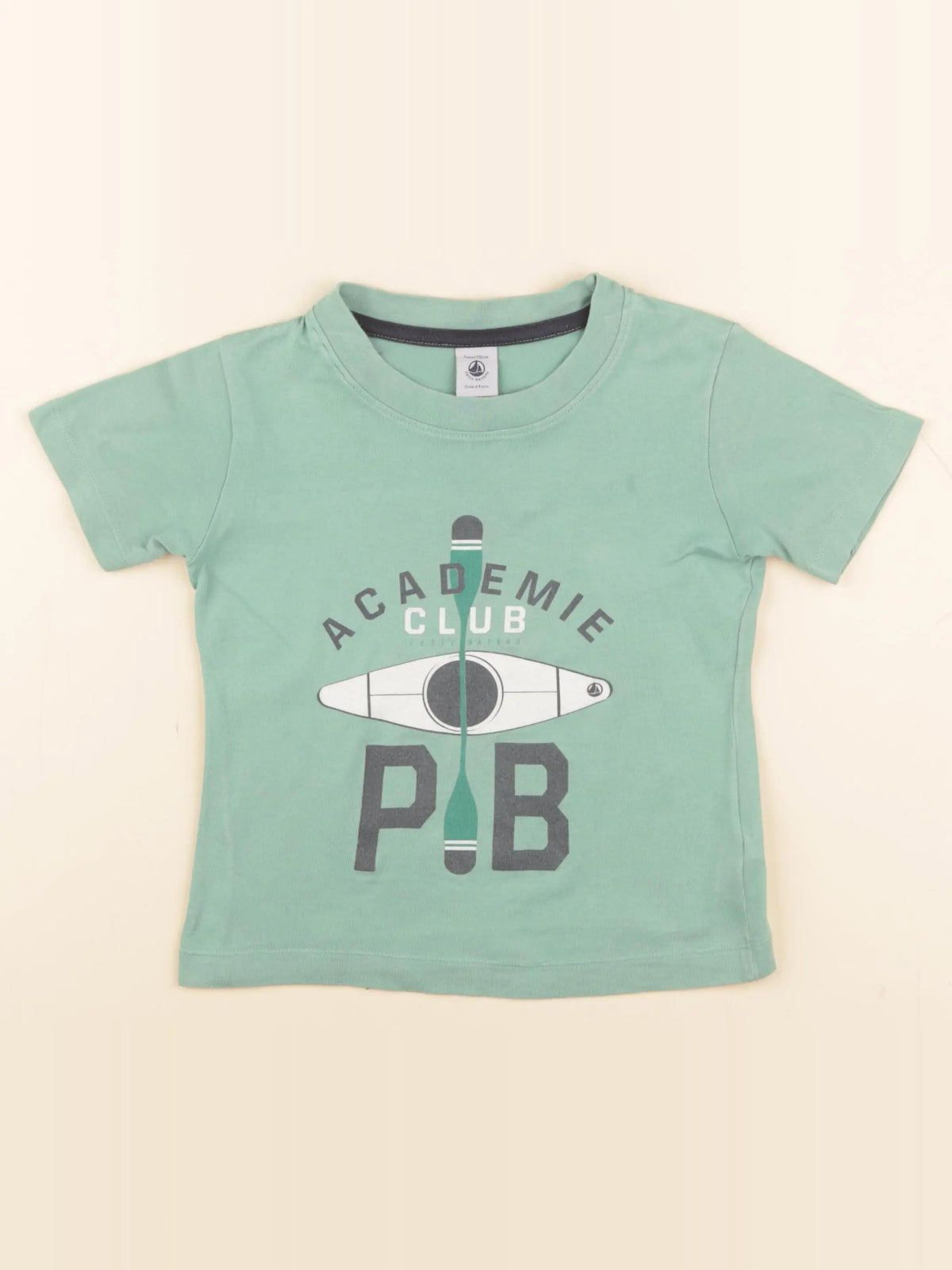 Petit Bateau - tee-shirt vert - 5 ans
