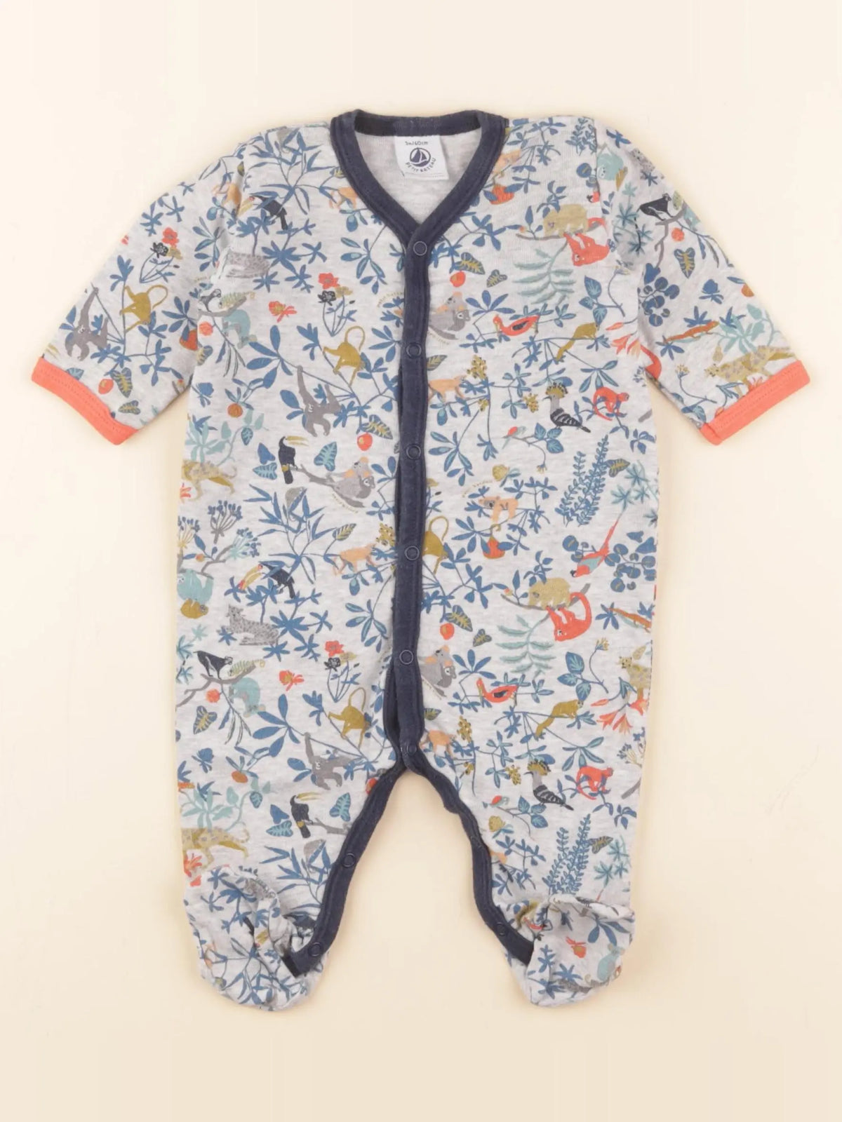 Petit Bateau - pyjama coton multicolore - 3 mois
