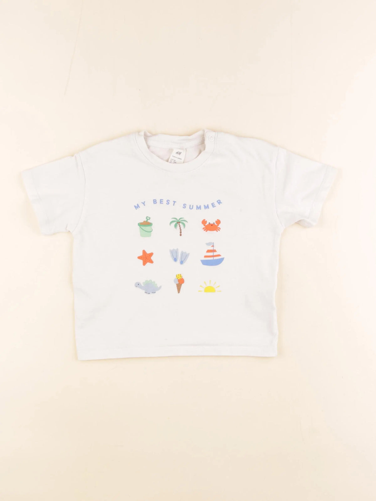 H&M - tee-shirt blanc - 12/18 mois