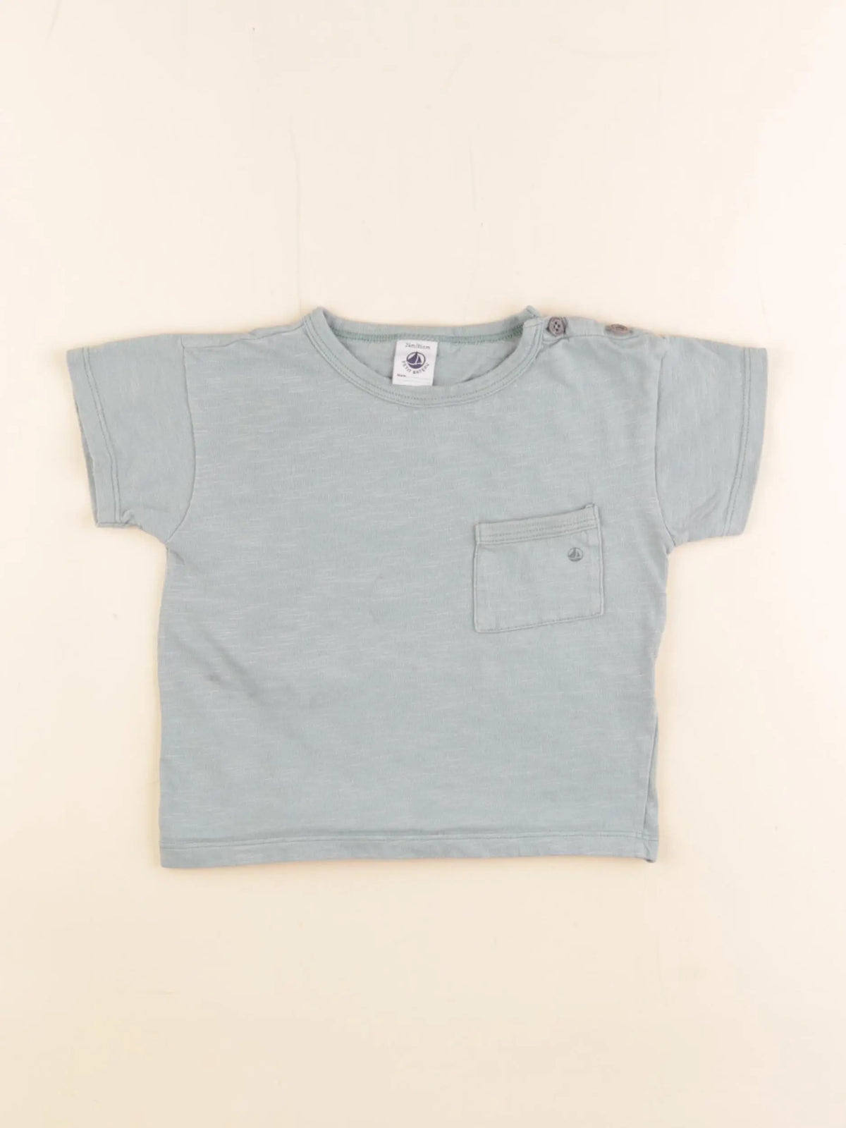 Petit Bateau - tee-shirt vert - 24 mois