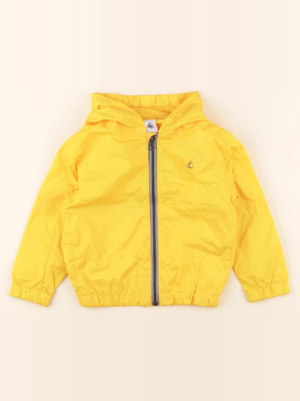 Petit Bateau - coupe-vent jaune - 3 ans