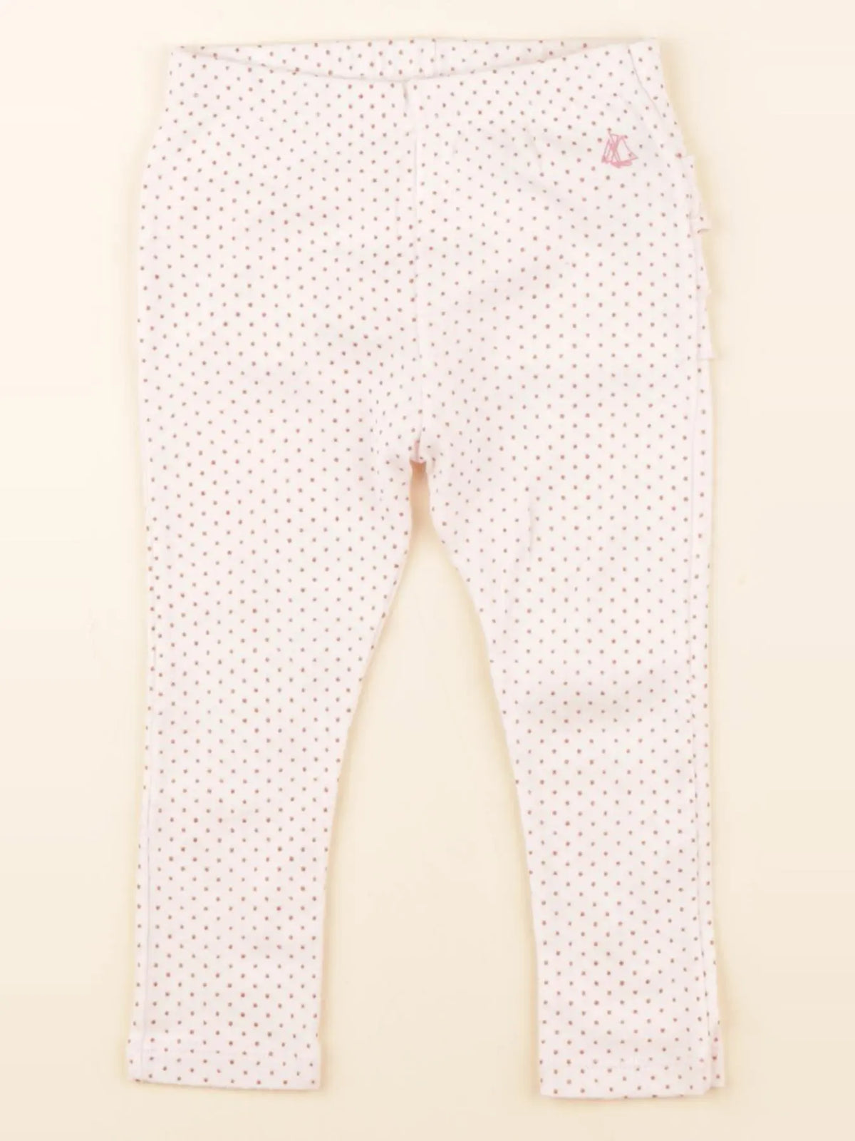 Petit Bateau - legging volants au dos rose - 18 mois