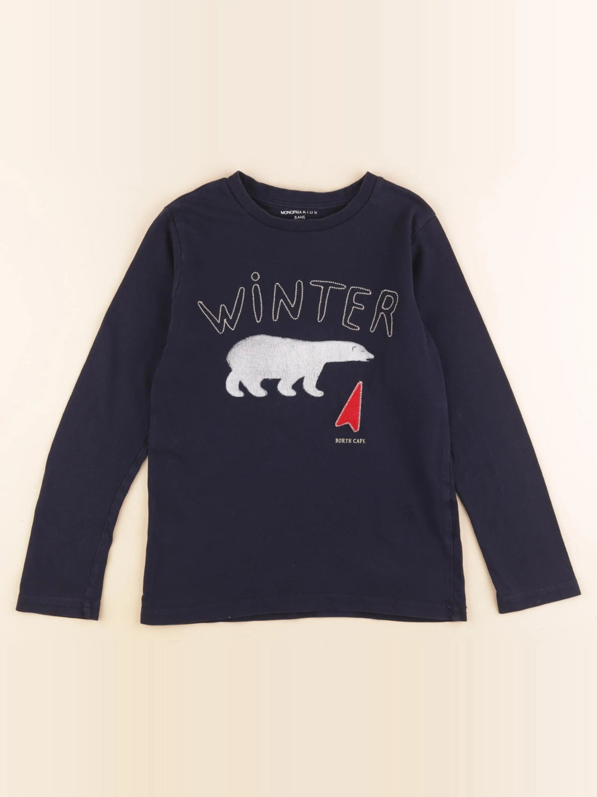 Monoprix - tee-shirt bleu - 8 ans