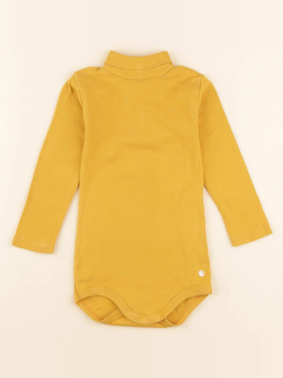 Petit Bateau - body à col jaune - 18 mois