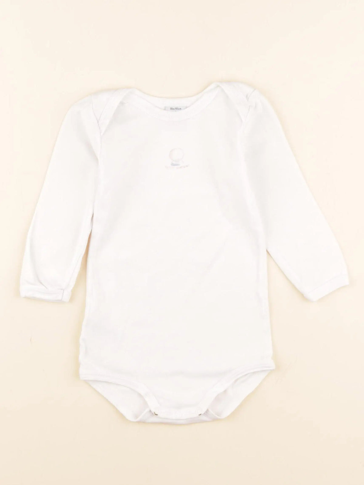 Petit Bateau - body blanc - 18 mois