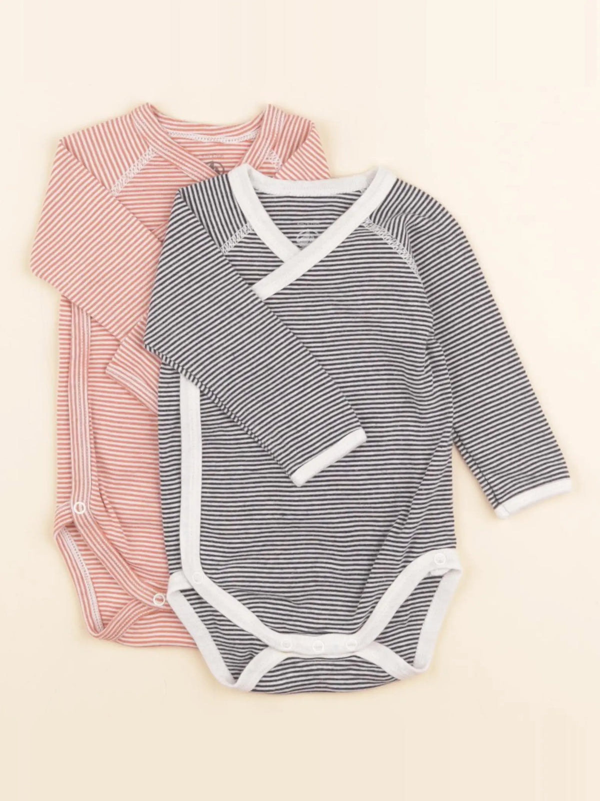Petit Bateau - lot de 2 bodies en coton multicolore - 6 mois