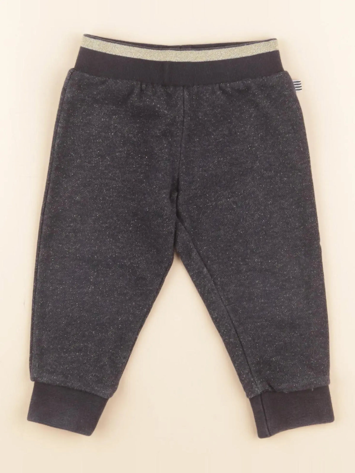 Petit Bateau - jogging or, gris - 18 mois