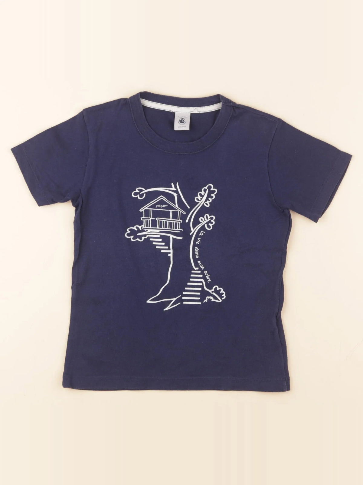 Petit Bateau - maillot de corps bleu - 6 ans